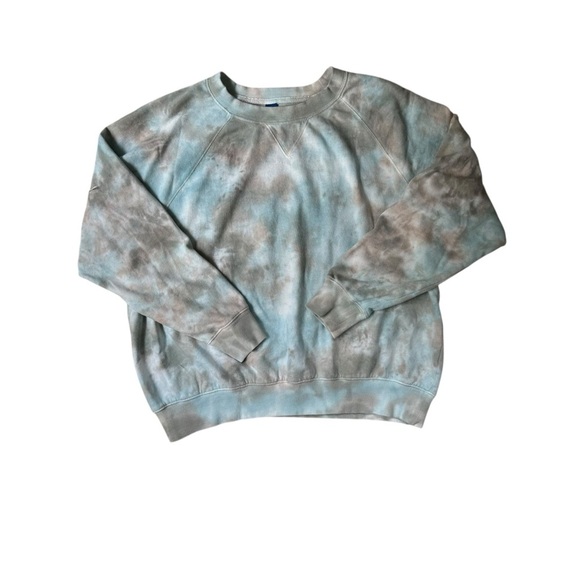Old Navy 2 Piece Tie Dye Set Crewneck Sweatshirt (M) Joggers (L) Brown Blue M/L - Picture 3 of 9